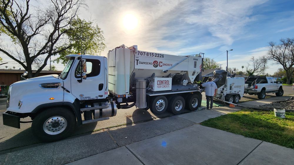 Townsend Concrete Ready Mix Truck in Rio Vista California